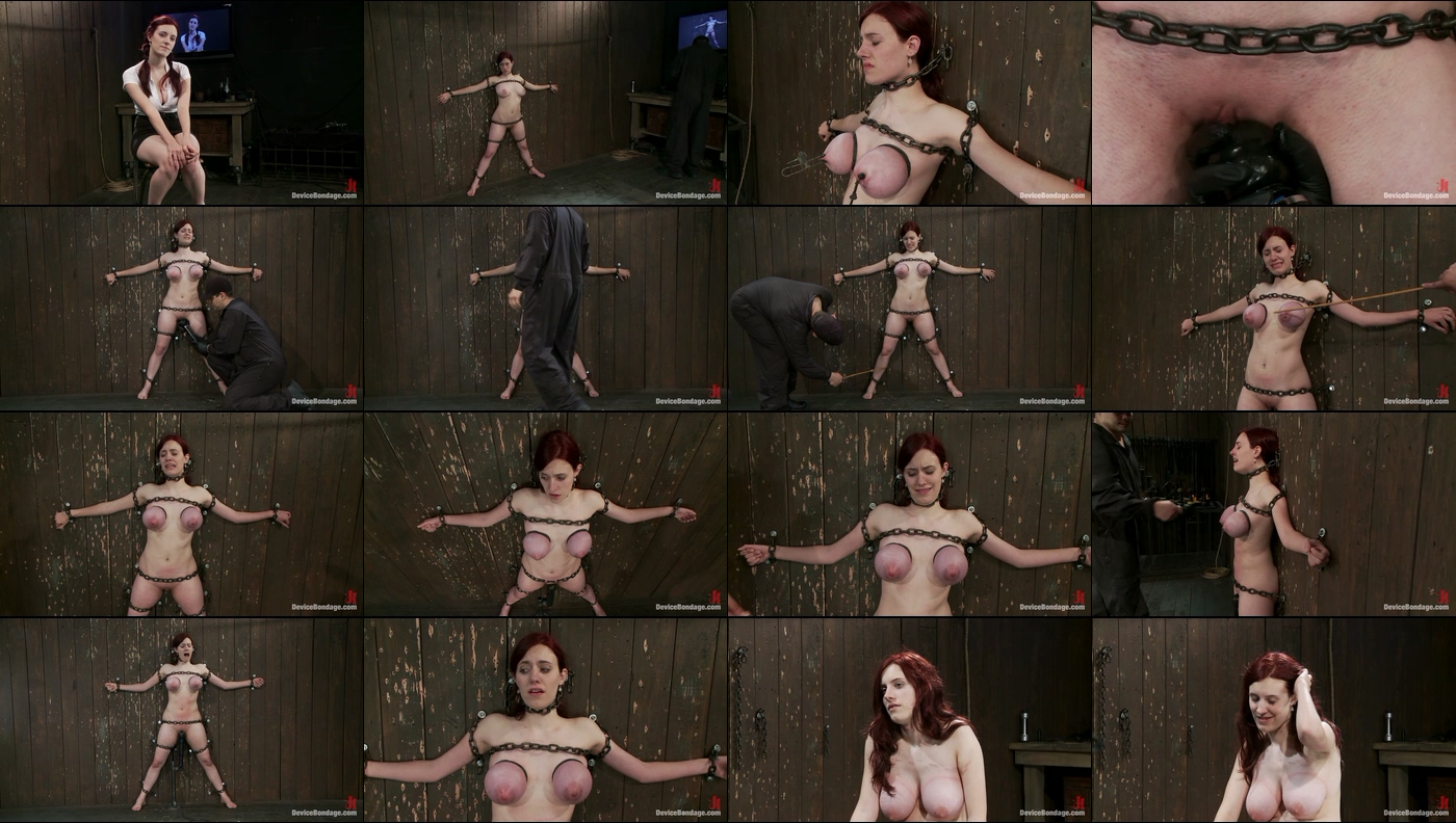 DeviceBondage - Iona Grace - Gorgeous All Natural 19 Year Old Newbie Chained To The Wall
